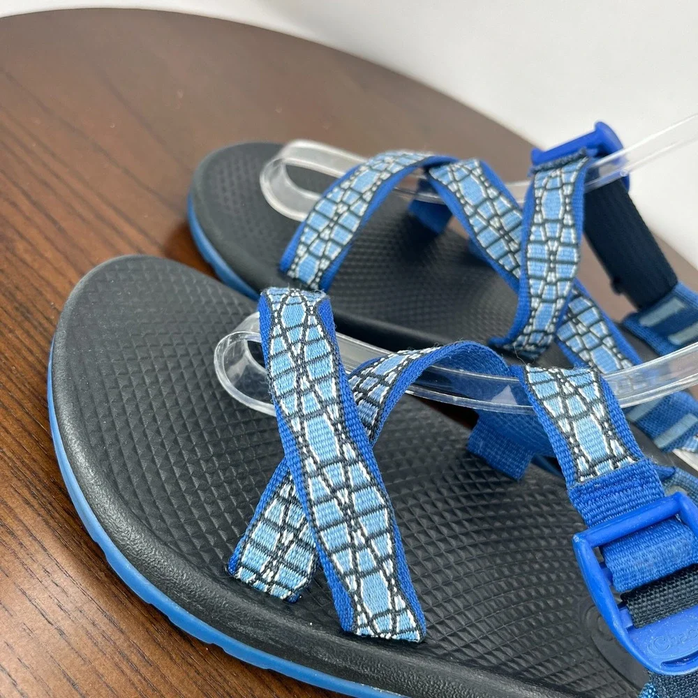 Chaco Z1 EcoTread Sandals Youth Kids 3 Blue Strappy Sport Hiking Outdoor J180061